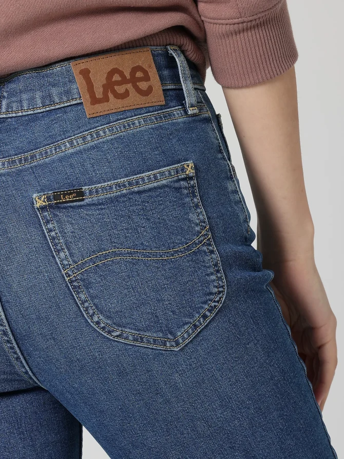 Women's High Rise Split Flare Jean - Image 4