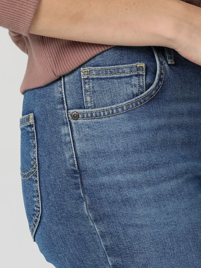 Women's High Rise Split Flare Jean - Image 5