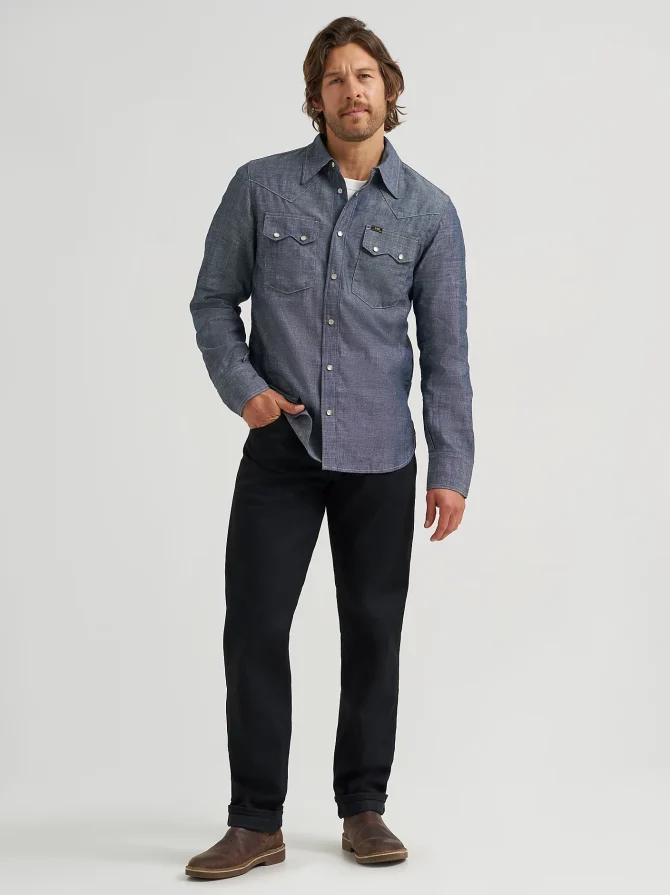 Men's Lee 101 Western Shirt - Image 2