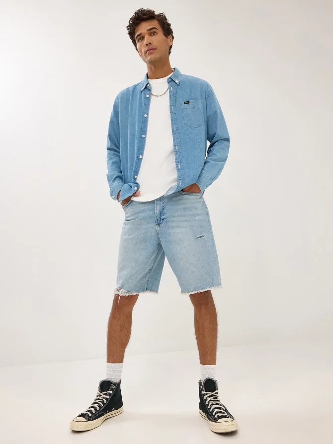 Men's Heritage Loose Fit Slouch Denim Short
