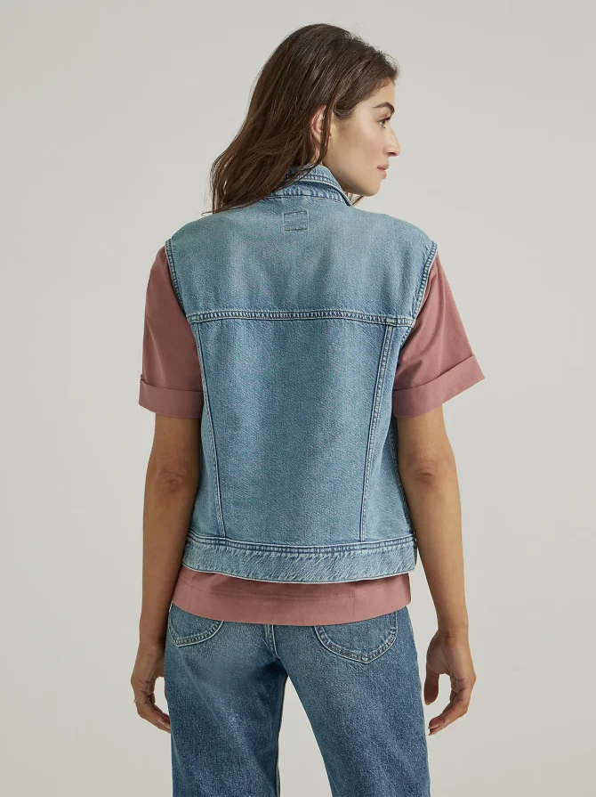 Women's Denim Vest - Image 2