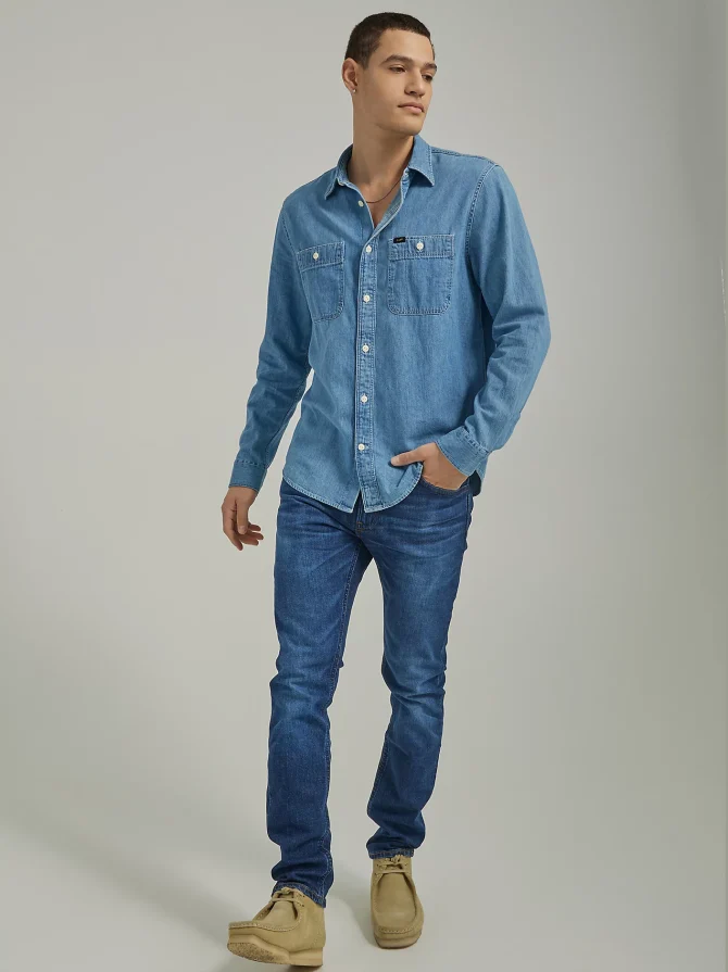 Men's Lee European Collection Luke Slim Tapered Jean - Image 4