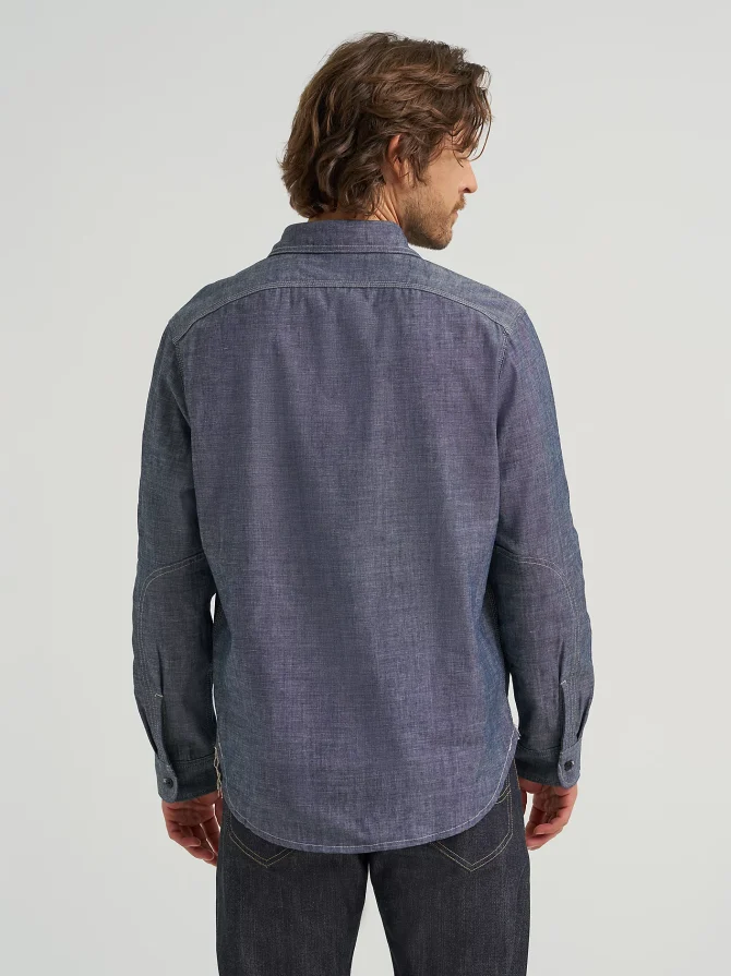 Men's Lee 101 70's Denim Overshirt - Image 3