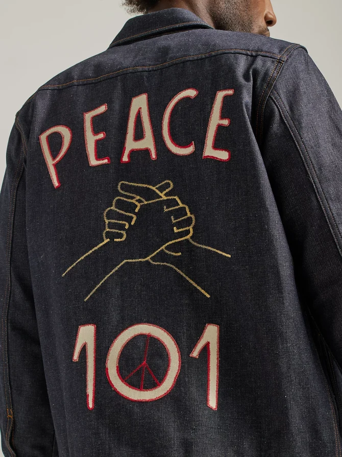 Men's Lee 101 Peace Denim Overshirt - Image 3