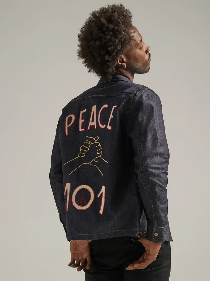 Men's Lee 101 Peace Denim Overshirt - Image 6