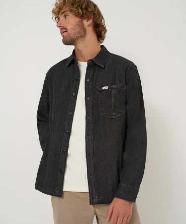 Men's Very Loose Fit Denim Overshirt