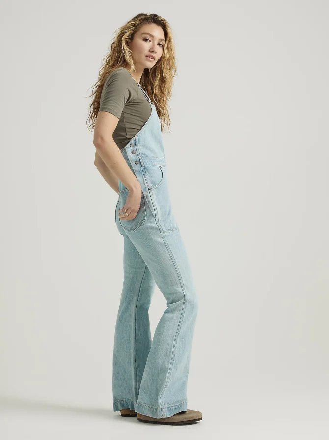 Women's Lee European Collection Factory Flare Overall - Image 3