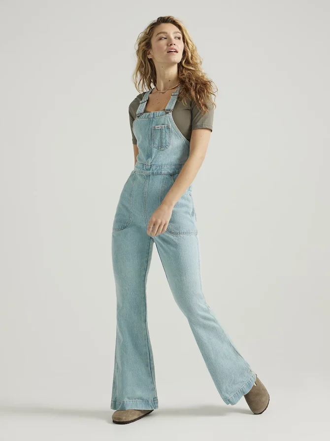 Women's Lee European Collection Factory Flare Overall - Image 8