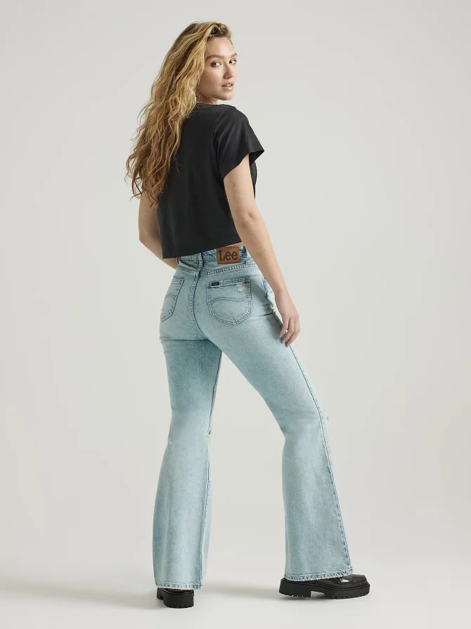 Women's High Rise Flare Jean - Image 2
