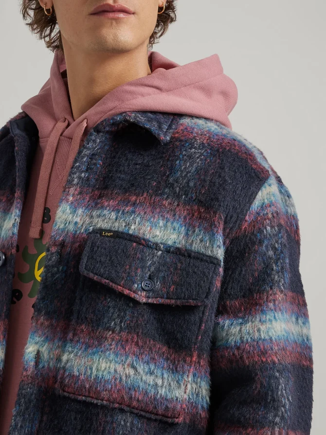 Men's Loose Heavyweight Overshirt Jacket - Image 3