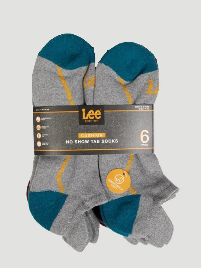 Men's 6-Pack No Show Tab Sock - Image 2