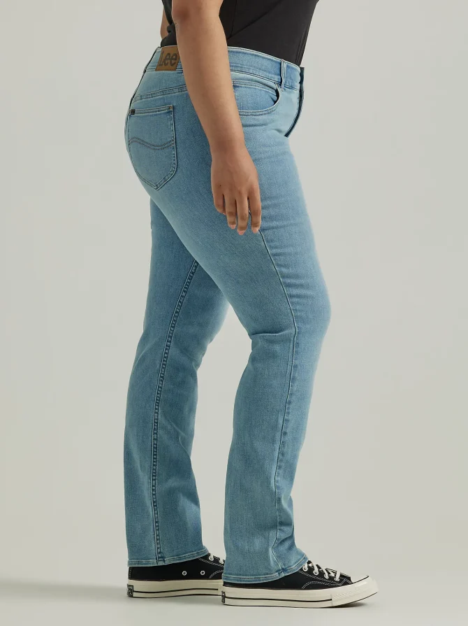Women's Ultra Lux Comfort with Flex Motion Straight Jean (Plus) - Image 4