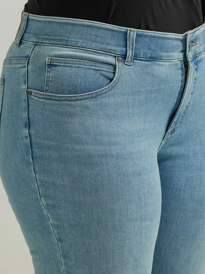 Women's Ultra Lux Comfort with Flex Motion Straight Jean (Plus) - Image 5
