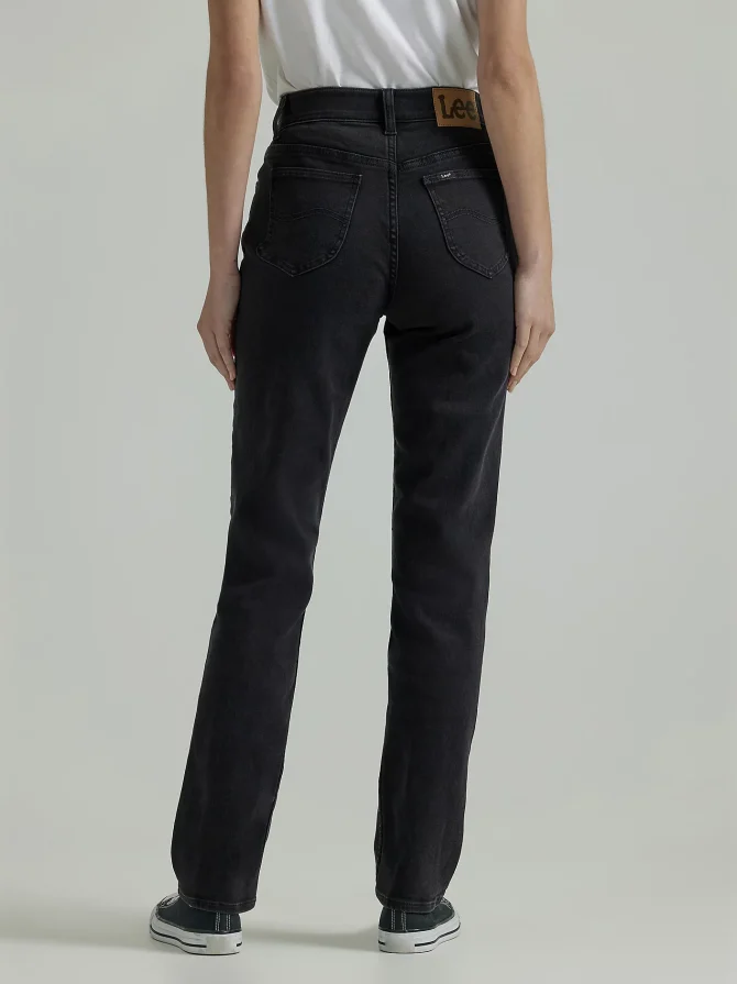 Women's Ultra Lux Comfort with Flex Motion Straight Jean (Petite) - Image 3