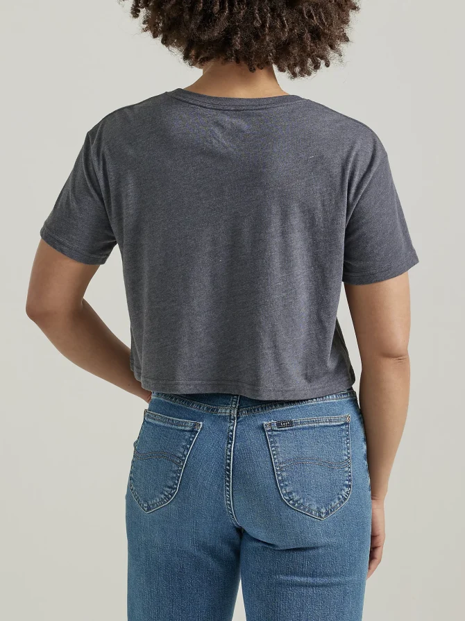 Women's Lee Jeans Boyfriend Crop Graphic Tee - Image 2