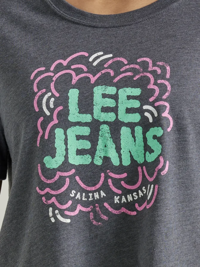 Women's Lee Jeans Boyfriend Crop Graphic Tee - Image 3