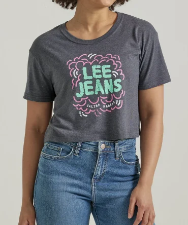 Women's Lee Jeans Boyfriend Crop Graphic Tee