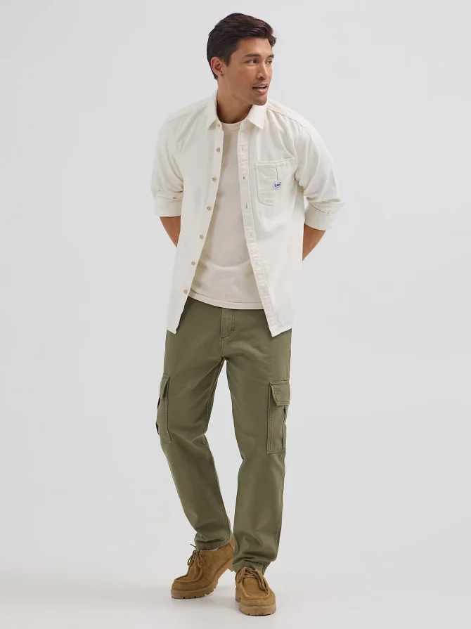 Men's Carolina One Pocket Denim Button Down Shirt - Image 5