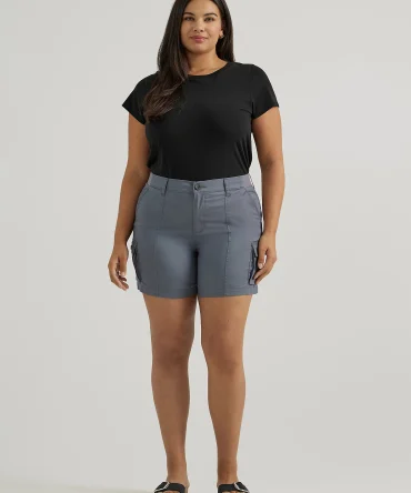 Women's Ultra Lux Comfort with Flex-to-Go Relaxed Fit Cargo Short (Plus)
