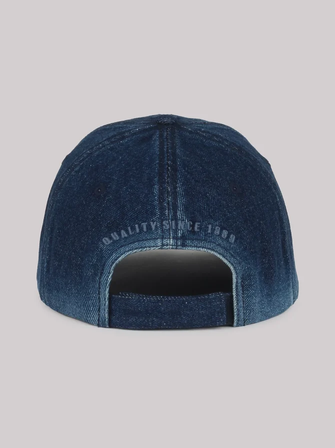 Washed Denim Logo Hat - Image 2