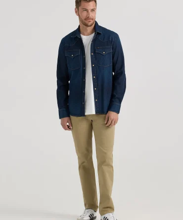 Men's Extreme Motion Regular Straight Twill Jean