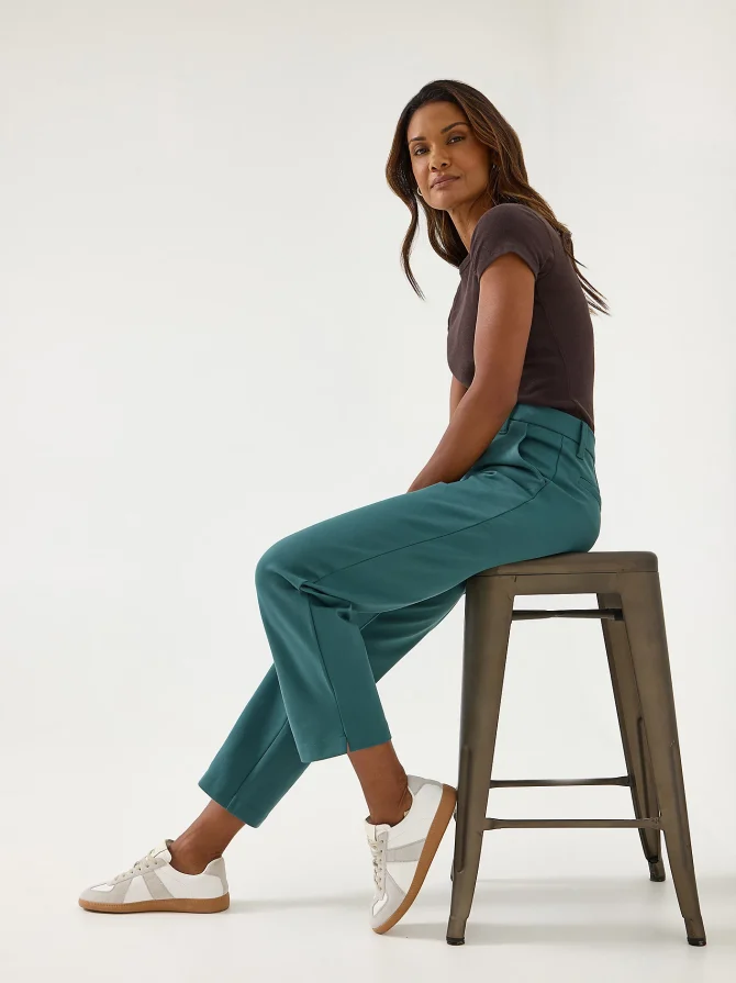 Women's Ultra Lux Comfort Any Wear Side Vent Ankle Pant - Image 6