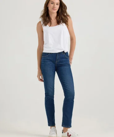 Women's Ultra Lux Comfort Flex Motion Slim Straight Jean with Ever Fit®