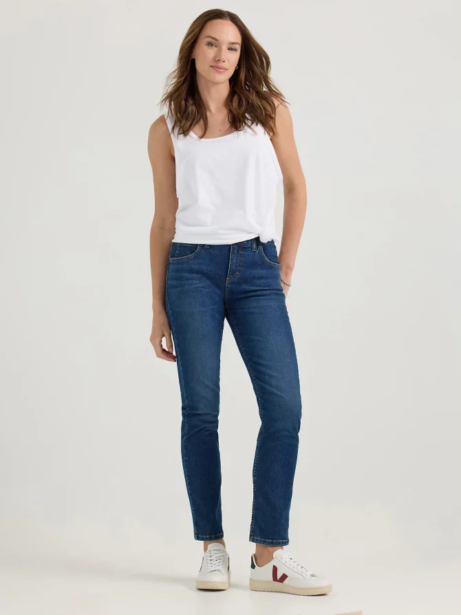 Women's Ultra Lux Comfort Flex Motion Slim Straight Jean with Ever Fit®