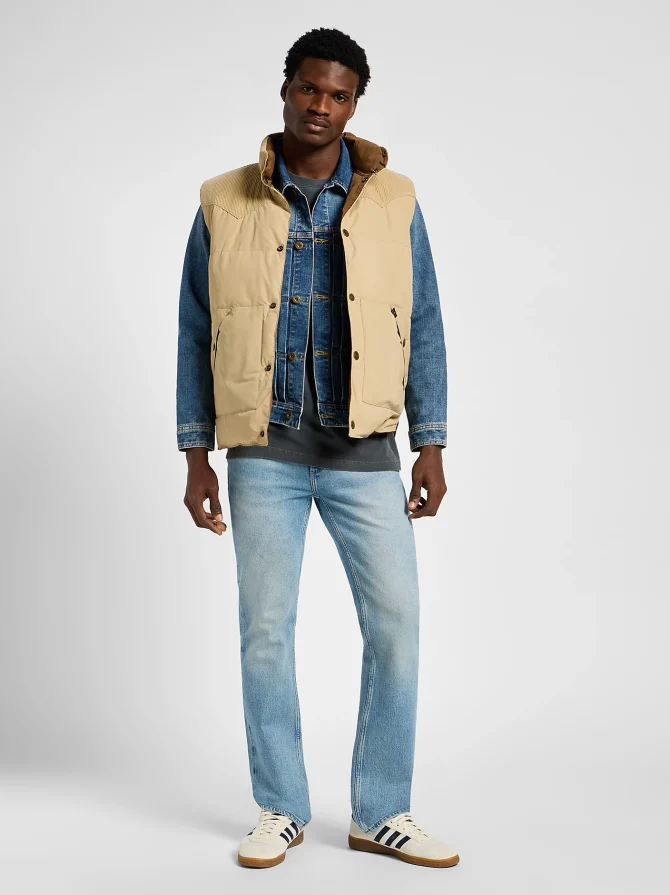 Men's Reversible Western Puffer Vest - Image 2