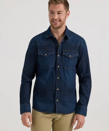 Men's All Purpose Western Denim Snap Shirt