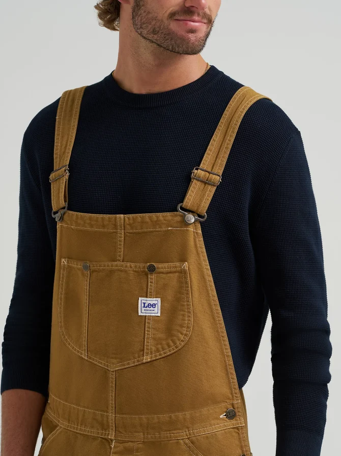 Men's Loose Fit Workwear Bib Overall - Image 4