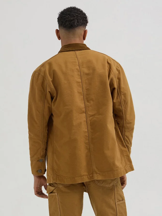 Men's Blanket Lined Workwear Chore Jacket - Image 3