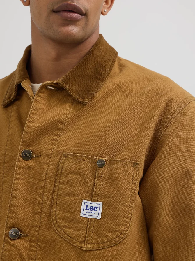 Men's Blanket Lined Workwear Chore Jacket - Image 4