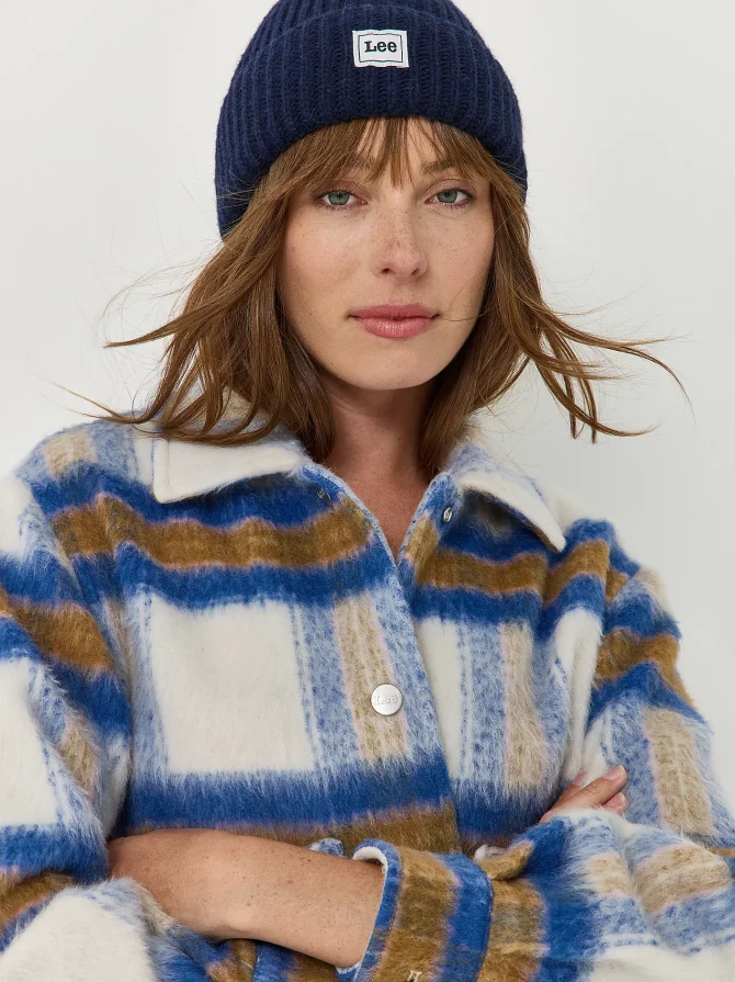 Women's Cropped Wool Chore Jacket - Image 3