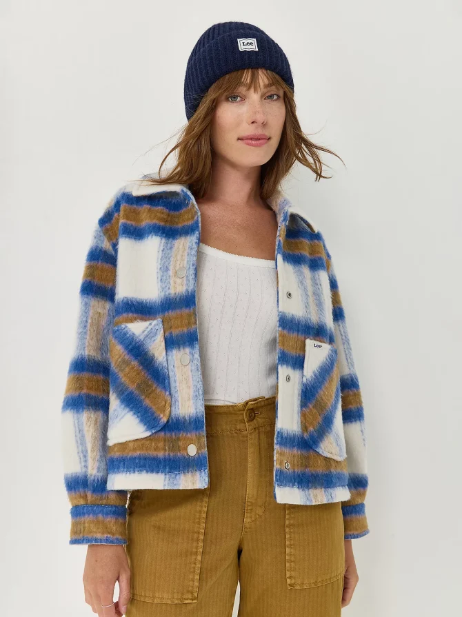 Women's Cropped Wool Chore Jacket