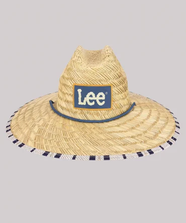 Men's Straw Stripe Lifeguard Hat