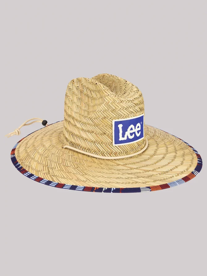 Men's Straw Aztec Lifeguard Hat - Image 3