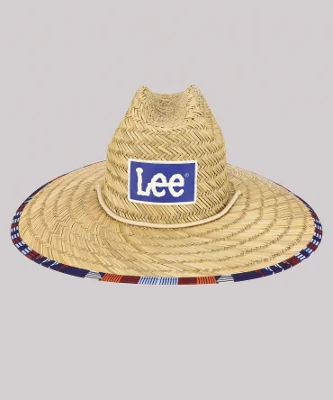 Men's Straw Aztec Lifeguard Hat