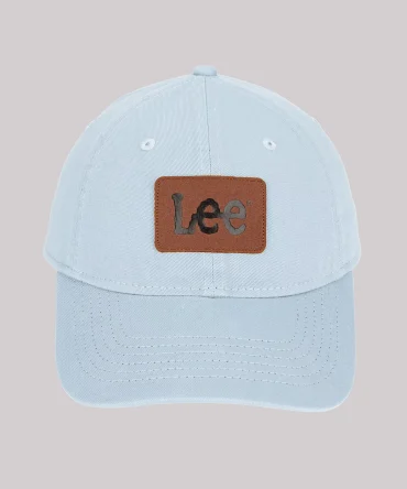 Faux Leather Patch Logo Hat