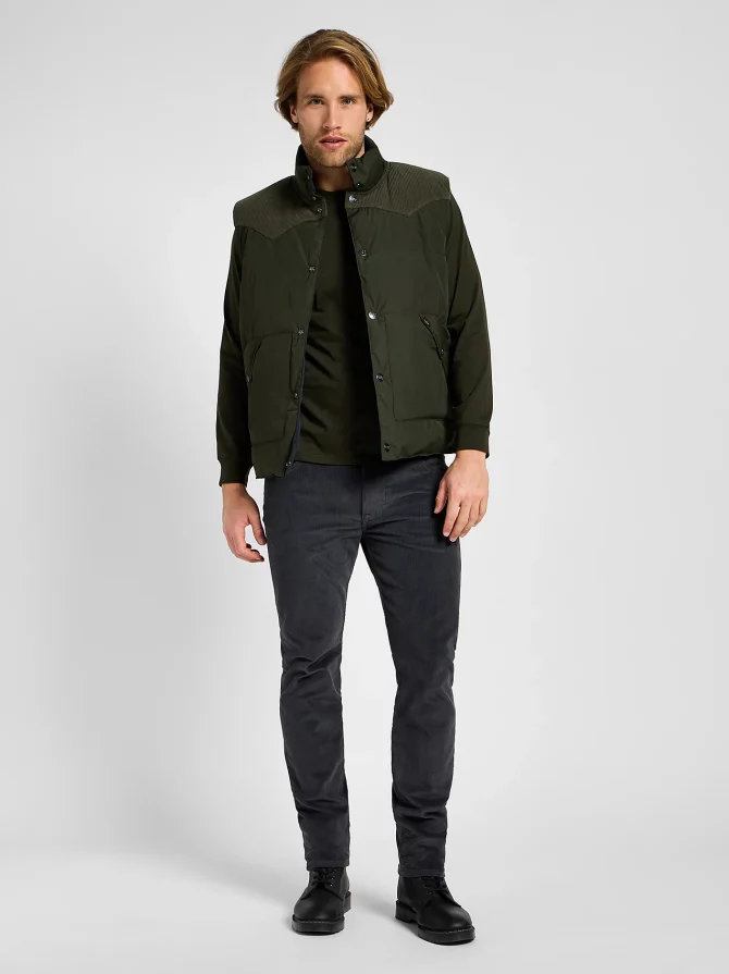 Men's Reversible Western Puffer Vest - Image 2