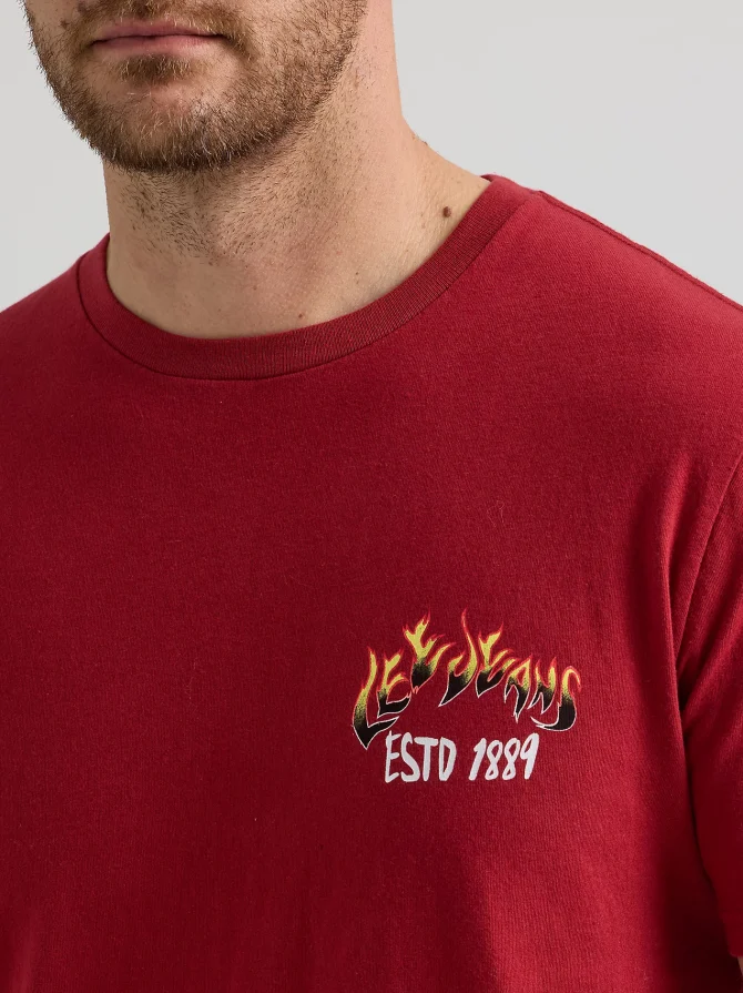 Men's Cowboy Skeleton Graphic Tee - Image 3