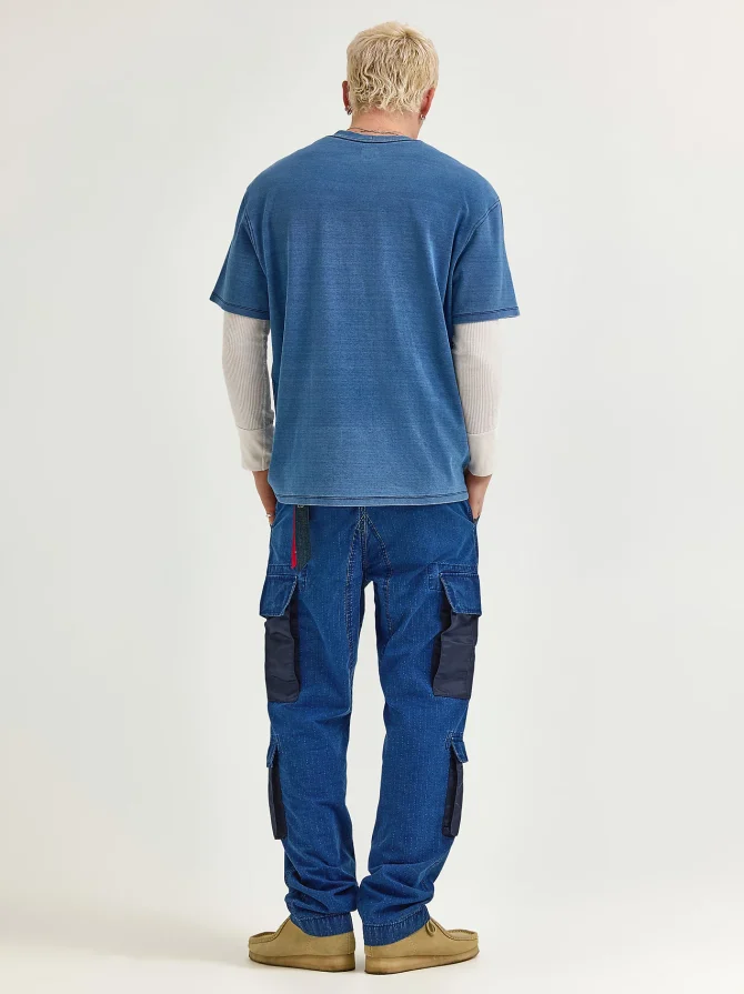 Men's Alpha x Lee® Indigo Dyed Loose Pocket Tee - Image 5