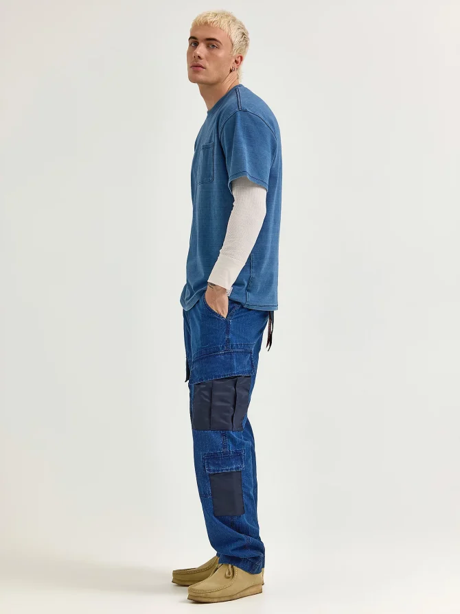 Men's Alpha x Lee® Indigo Dyed Loose Pocket Tee - Image 6
