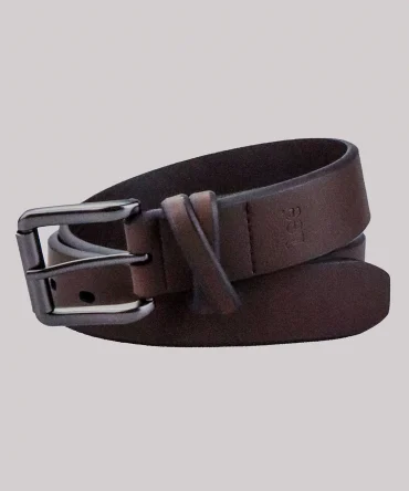 Women's Square Buckle Double Loop Belt