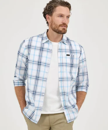 Men's Extreme Motion All Purpose Plaid Button Down Shirt