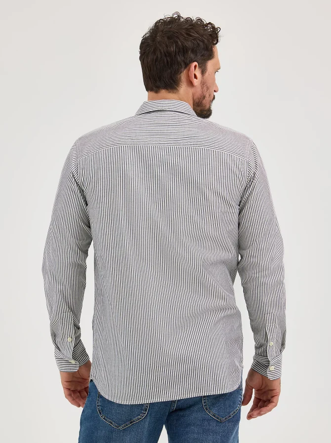Men's Extreme Motion All Purpose Stripe Button Down Shirt - Image 2