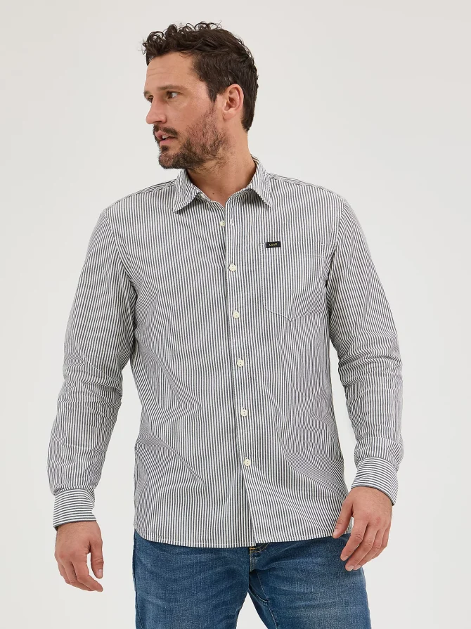 Men's Extreme Motion All Purpose Stripe Button Down Shirt