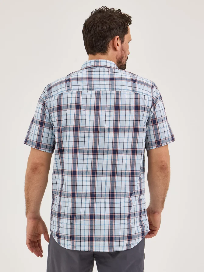 Men's Extreme Motion All Purpose Short Sleeve Plaid Button Down Shirt - Image 2