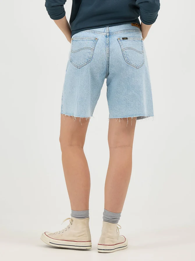 Women's Button Fly Slouch Bermuda - Image 4