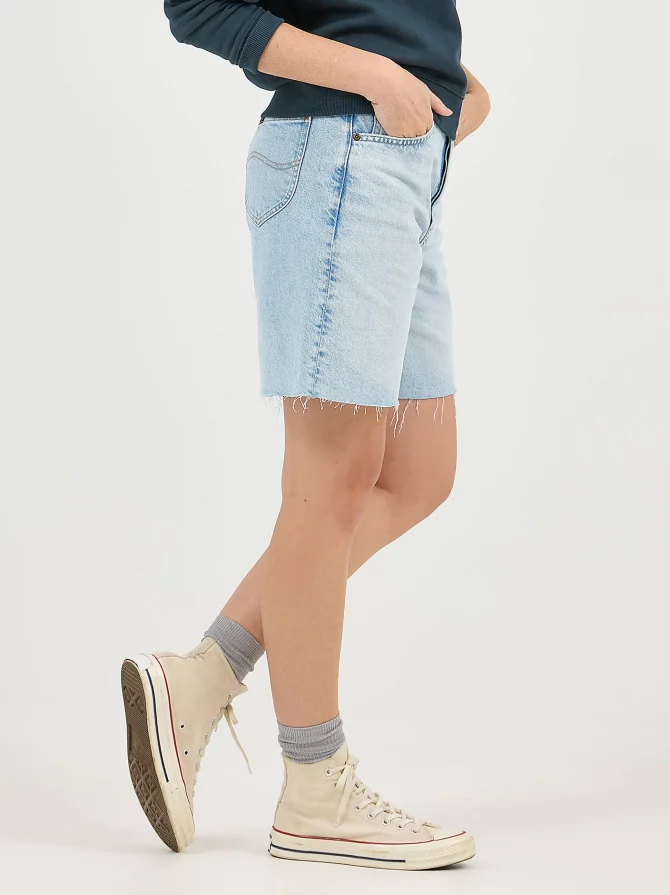 Women's Button Fly Slouch Bermuda - Image 5